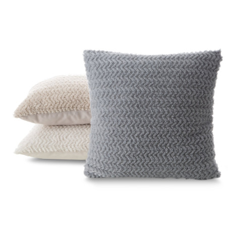 POSZEWKA LARIS 45 X 45 CM SREBRNY - 2