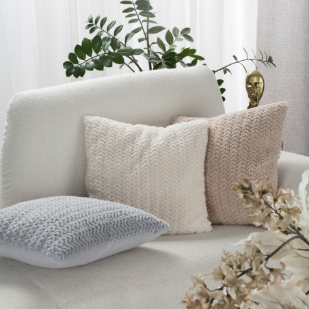 POSZEWKA LARIS 45 X 45 CM SREBRNY - 3