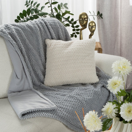POSZEWKA LARIS 45 X 45 CM SREBRNY - 4