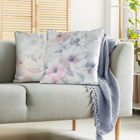 POSZEWKA VELVET 153 45 X 45 CM KREMOWY - 3