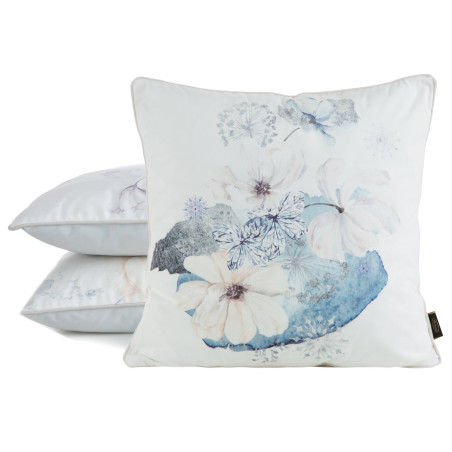 POSZEWKA VELVET 125 45 X 45 CM KREMOWY - 2