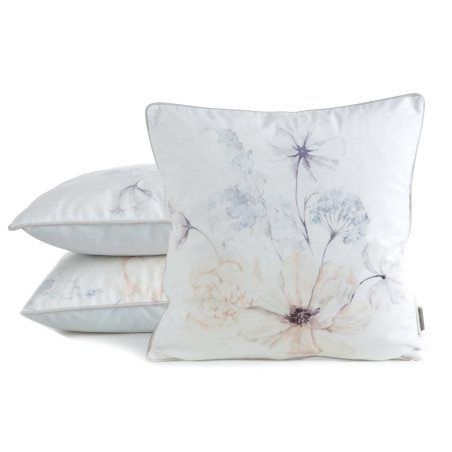 POSZEWKA VELVET 127 45 X 45 CM KREMOWY - 2