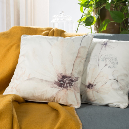 POSZEWKA VELVET 128 45 X 45 CM BEŻOWY - 3