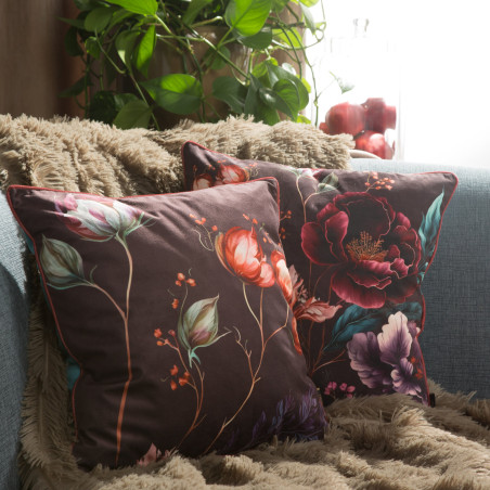 POSZEWKA VELVET 130 45 X 45 CM BORDOWY - 4