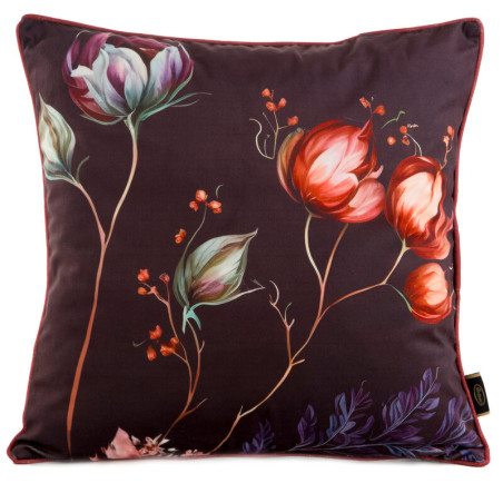 POSZEWKA VELVET 130 45 X 45 CM BORDOWY - 5