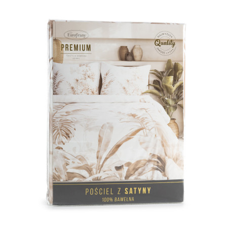 KOMPLET POŚCIELI SATYNOWEJ PREMIUM25 220 X 200 CM BIAŁY - 2