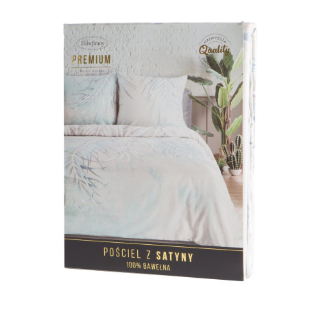 KOMPLET POŚCIELI SATYNOWEJ PREMIUM26 140 X 200 CM BEŻOWY - 2