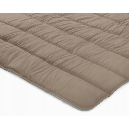 KOŁDRA 160x200 ZIMOWA CIEPŁA ANTYALERGICZNA 450g GRUBA POLSKA KOLOR BRĄZOWY - 7