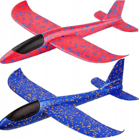 6x SAMOLOT STYROPIANOWY SZYBOWIEC RZUTKA DUŻY Z STYROPIANU 47cm - Zestaw 6x - 6