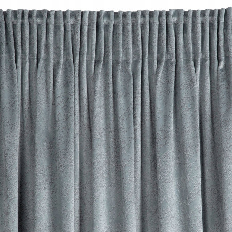 Zasłona z motywem marmurku Riva140 cm x 270 cm stalowa - 2 Zasłona z motywem marmurku Riva140 cm x 270 cm stalowa - 2