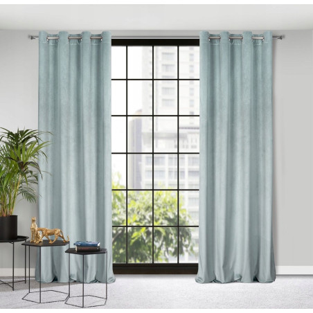 ZASŁONA LILI 140X250 NIEBIESKI EUROFIRANY - 2 ZASŁONA LILI 140X250 NIEBIESKI EUROFIRANY - 2
