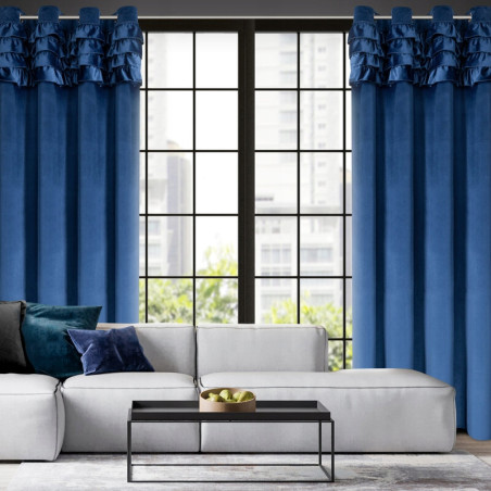 ZASŁONA GOTOWA ERIN 140X250 CM GRANATOWY - 6