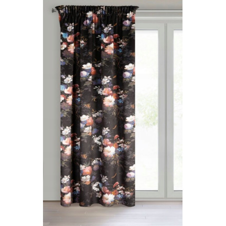 ZASŁONA GOTOWA KAREN NA TAŚMIE 140 X 270 CM CZARNY - 3