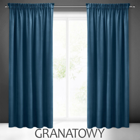 ZASŁONA WELUR NA ŻABKI 140X250 VELVET GRUBA GOTOWA ZACIEMNIAJĄCA NA TAŚMIE - 6