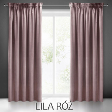 ZASŁONA WELUR NA ŻABKI 140X250 VELVET GRUBA GOTOWA ZACIEMNIAJĄCA NA TAŚMIE - 7