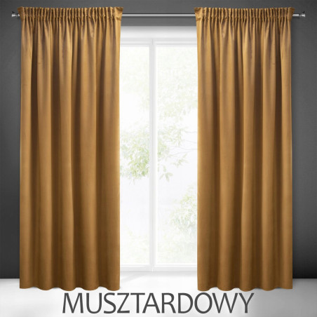 ZASŁONA WELUR NA ŻABKI 140X250 VELVET GRUBA GOTOWA ZACIEMNIAJĄCA NA TAŚMIE - 8