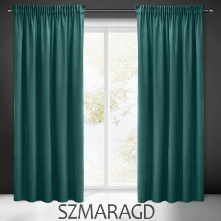 ZASŁONA WELUR NA ŻABKI 140X250 VELVET GRUBA GOTOWA ZACIEMNIAJĄCA NA TAŚMIE - 9