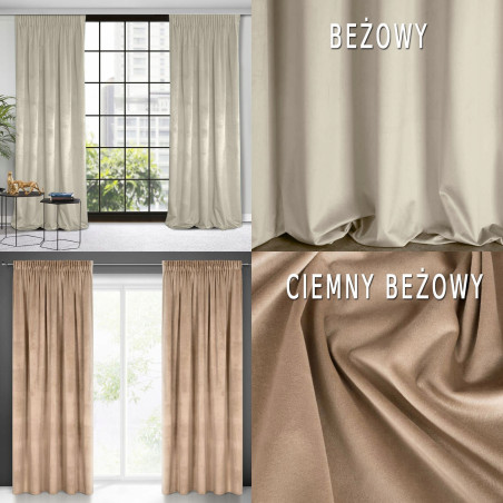 Zasłona Welwet 140x270 na Taśmie - Żabki - Haczyki - 12