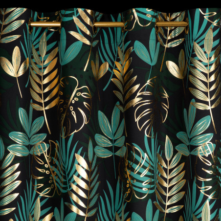 ZASŁONA GOTOWA MALTA 140 X 250 CM CZARNY - 4