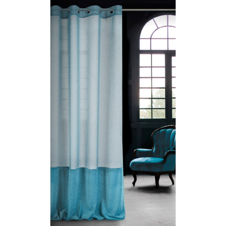 ZASŁONA GOTOWA JOLIE1 140 X 250 CM TURKUSOWY - 2