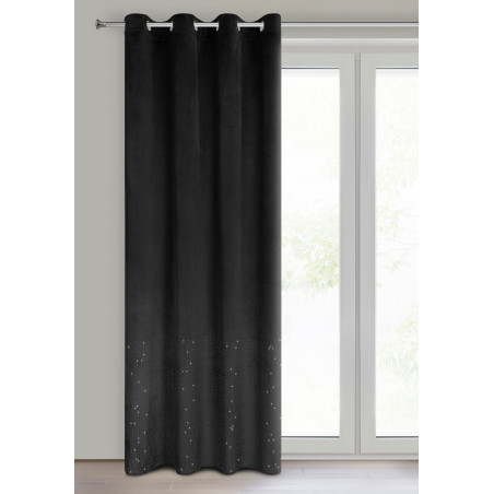 ZASŁONA GOTOWA ARIADNA 140 X 250 CM CZARNY - 2