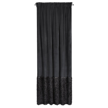ZASŁONA GOTOWA MARION 2 NA TAŚMIE 140 X 270 CM CZARNY - 3