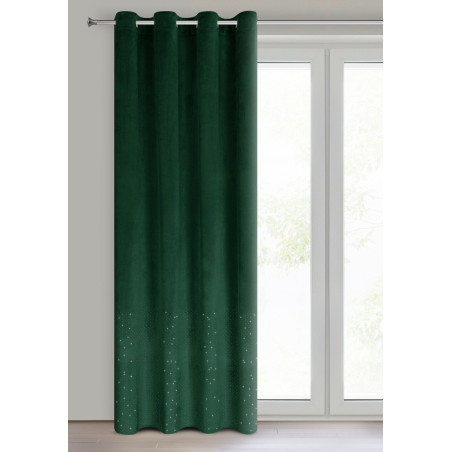 ZASŁONA GOTOWA ARIADNA 140 X 250 CM CIEMNOZIELONY - 2