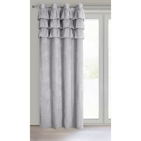 ZASŁONA GOTOWA AGIS 2 140 X 250 CM SREBRNY - 2