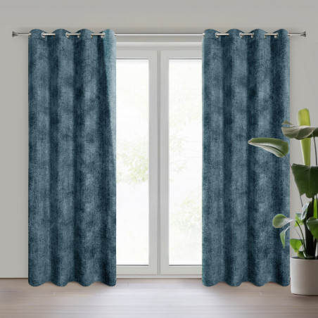 ZASŁONA GOTOWA ALETA 135 X 250 CM GRANATOWY - 1