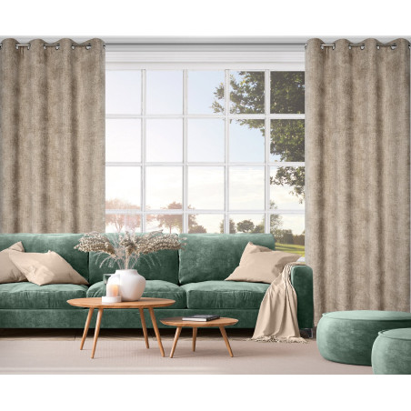 ZASŁONA GOTOWA ALETA 135 X 250 CM BEŻOWY - 8