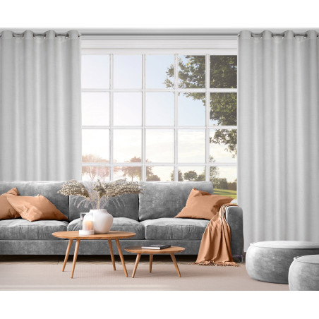 ZASŁONA GOTOWA ALETA 135 X 250 CM SREBRNY - 8