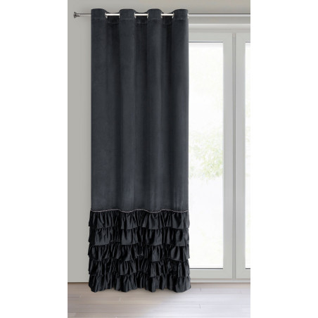 ZASŁONA GOTOWA CARLI 140 X 250 CM CZARNY - 2