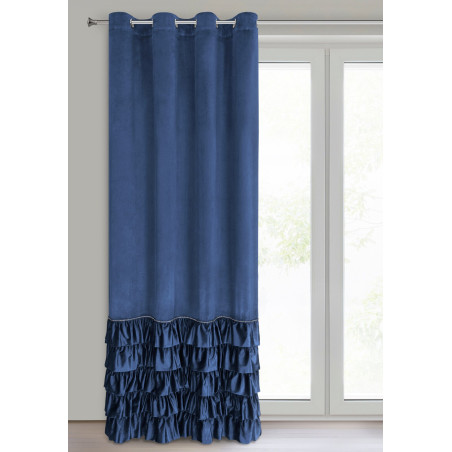 ZASŁONA GOTOWA CARLI 140 X 250 CM GRANATOWY - 2