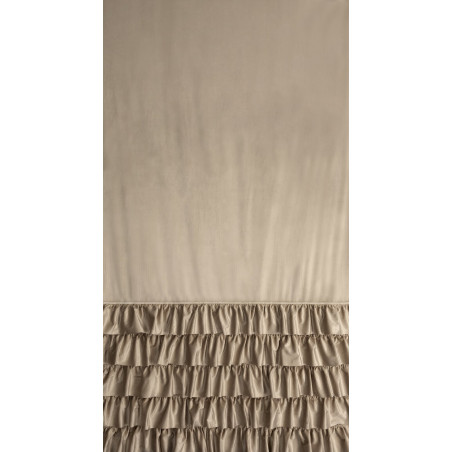 ZASŁONA GOTOWA CARLI NA TAŚMIE 140 X 270 CM CIEMNOBEŻOWY - 10