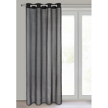 ZASŁONA GOTOWA AGIS 140 X 250 CM CZARNY - 2