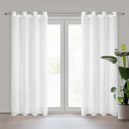 ZASŁONA GOTOWA AURELIA 135 X 250 CM BIAŁY - 1