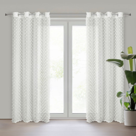 ZASŁONA GOTOWA AURELIA 135 X 250 CM KREMOWY - 1