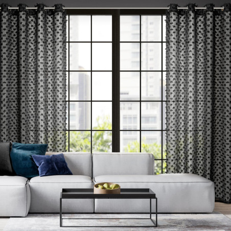 ZASŁONA GOTOWA AURELIA 135 X 250 CM CZARNY - 9