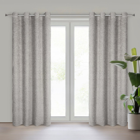 ZASŁONA GOTOWA TIFFANY 135 X 250 CM SREBRNY - 1