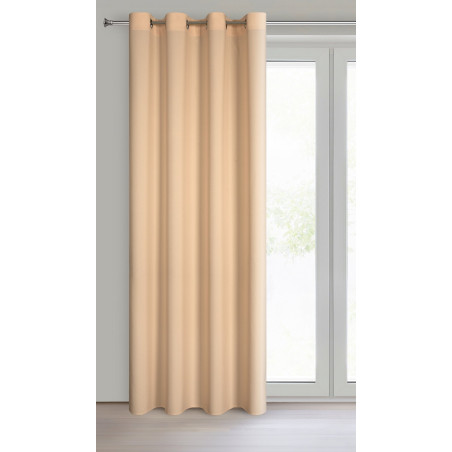 ZASŁONA GOTOWA RITA 140 X 250 CM CIEMNOKREMOWY - 2