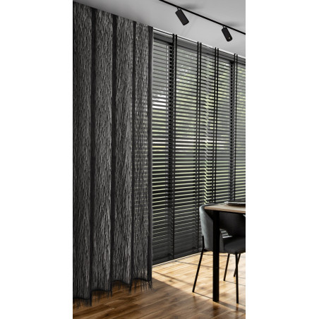 ZASŁONA GOTOWA AURORA 140 X 250 CM CZARNY - 10
