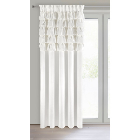 ZASŁONA GOTOWA AURA NA TAŚMIE 140 X 270 CM BIAŁY - 2