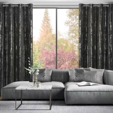 ZASŁONA GOTOWA LIBI 140 X 250 CM CZARNY - 9