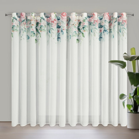 ZASŁONA GOTOWA ALORA 350 X 250 CM BIAŁY - 1