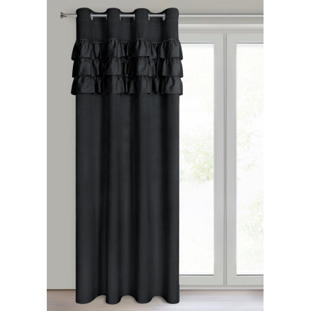 ZASŁONA GOTOWA SAMI 140 X 250 CM CZARNY - 2