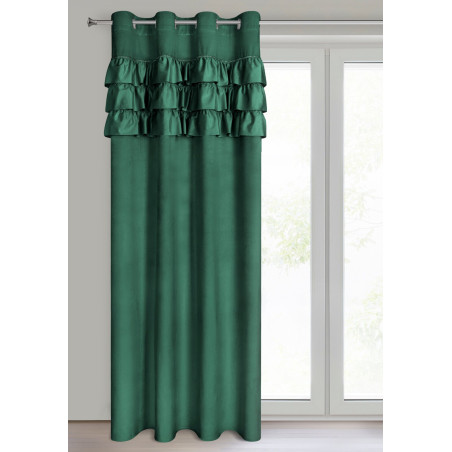 ZASŁONA GOTOWA SAMI 140 X 250 CM CIEMNOZIELONY - 2