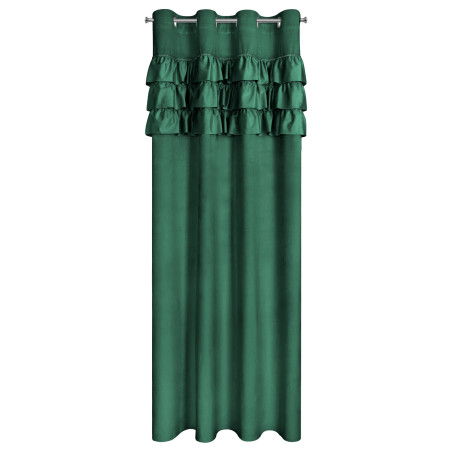 ZASŁONA GOTOWA SAMI 140 X 250 CM CIEMNOZIELONY - 3