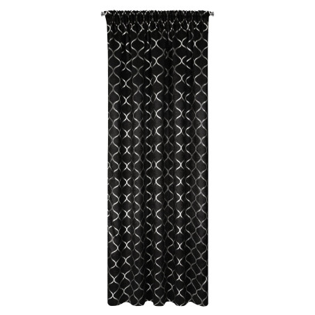 ZASŁONA GOTOWA MILI NA TAŚMIE 140 X 270 CM CZARNY - 3