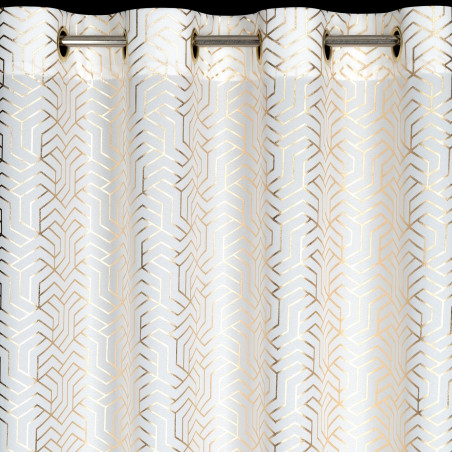 ZASŁONA GOTOWA SEMI 140 X 250 CM BIAŁY - 4
