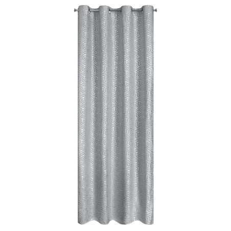 ZASŁONA GOTOWA SEMI 140 X 250 CM SREBRNY - 3